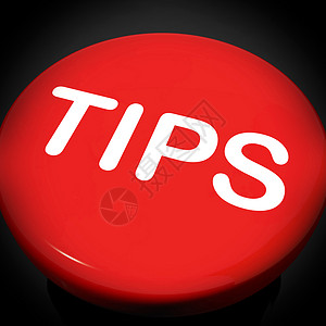 停止按钮作为恐慌或警告的符号Tips切换显示帮助建议或指令的提示背景图片