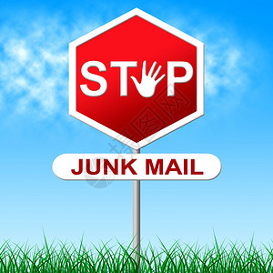 停止代表警告信号的JUK邮件图片