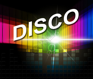 Disco音乐轨和迪斯科舞图片