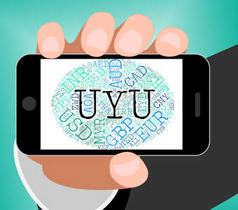 Uyu货币显示汇率和钞票图片