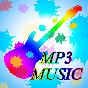 Mp3音乐展示美听轨背景图片