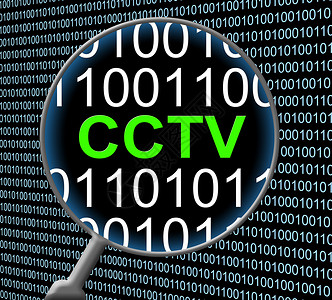 Cctv安保指示摄像头监视和数码图片