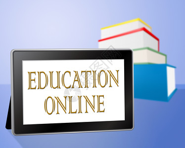 在线教育说明网站和学校教育图片
