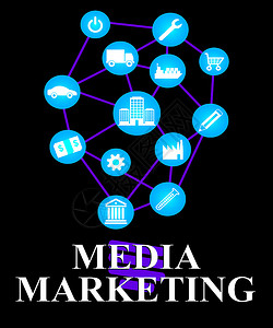 媒体营销意味着推Sem和促商业高清图片素材