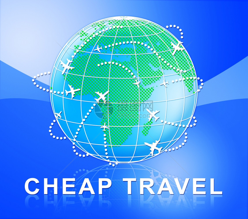 廉价旅行环球代表低成本航班3d图片