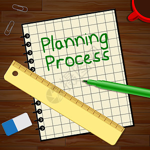 规划流程说明书代表计划方法3d图片