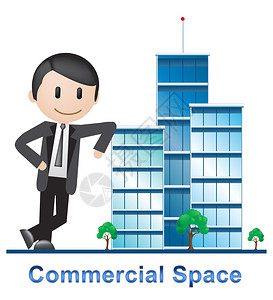 商业空间建筑租赁不动产3d说明图片