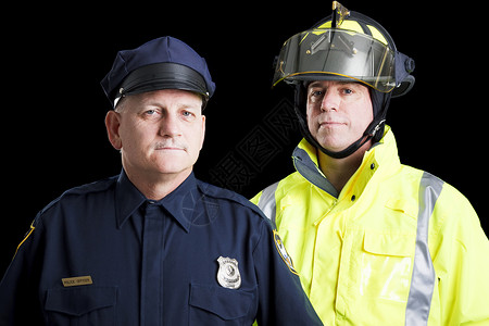 警察和火力战士画在黑色上图片