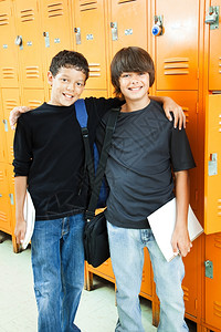 学校有两个十几岁的男孩他们是最好的朋友背景图片