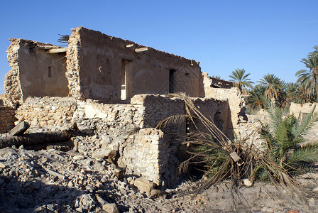 突尼斯老麦地那凯比利的破房子图片