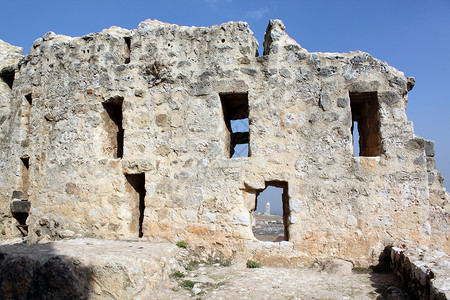 Masyaf城堡内石墙图片