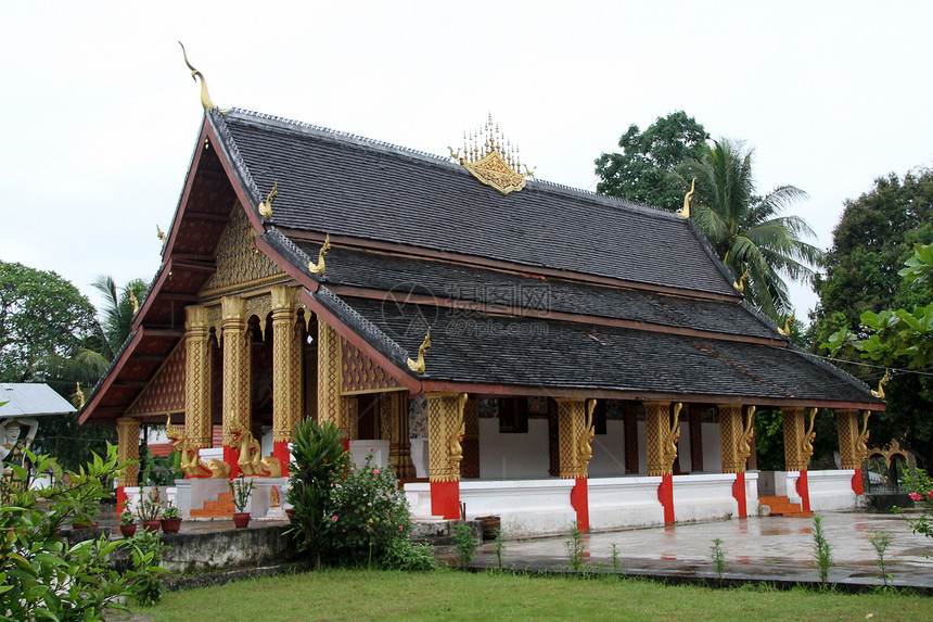 老挝琅勃拉邦和田寺图片