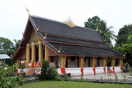 老挝琅勃拉邦和田寺图片
