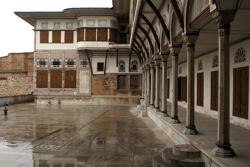 土耳其伊斯坦布尔Topkapi宫Harem院内Harem的院子图片