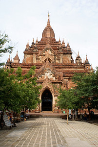 缅甸巴甘的砖大寺庙图片