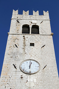 克罗地亚伊斯特里亚莫托文钟楼顶部图片
