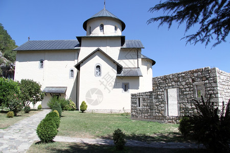 黑山Moracha修道院教堂图片