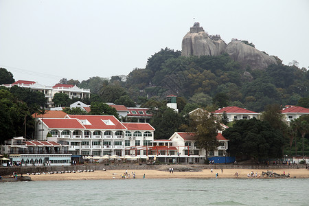 Xiamen附近Gulangyu岛的海滩和度假胜地图片