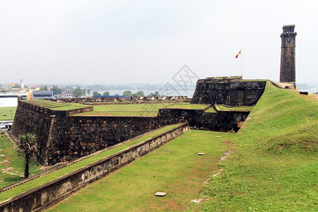 斯里兰卡加勒旧堡垒墙壁图片