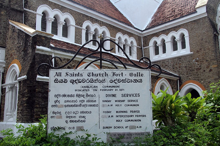 斯里兰卡Gale的旧教堂图片