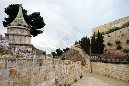 以色列耶路撒冷城墙附近的古墓图片