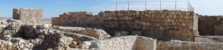 以色列TelArad古老城堡的废墟图片
