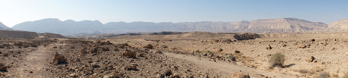 以色列内盖夫沙漠MakhteshKatan的足迹图片