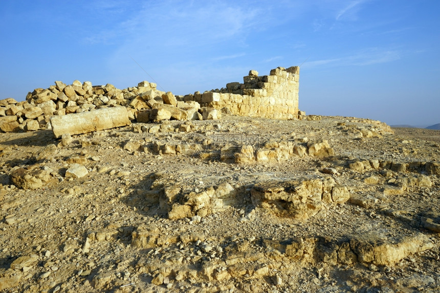 以色列内盖夫沙漠古老废墟图片