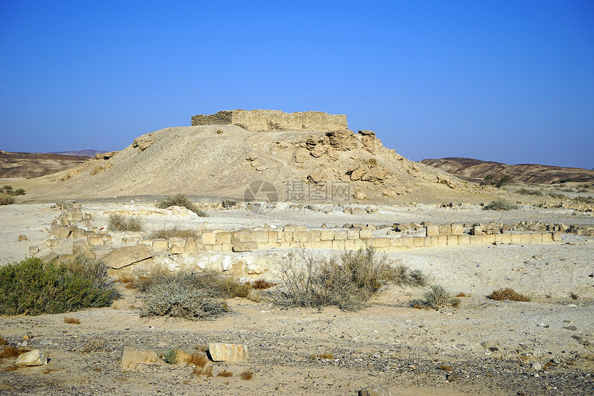 以色列Moa古城的废墟图片