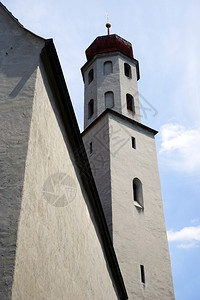 奥地利Feldkirch教堂高钟楼图片