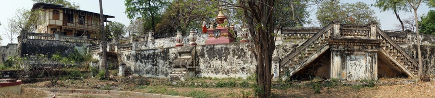 缅甸曼德勒约2017年4月明贡达玛西迪寺图片