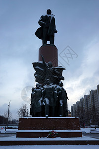莫斯科俄罗2017年月日冬季列宁纪念碑图片