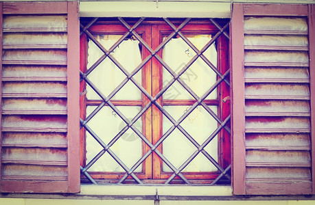意大利窗户木质百叶窗复古效果图片
