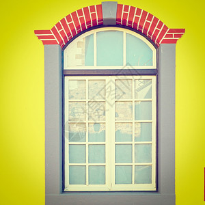旧葡萄牙大厦的革新前台风Instagram效应图片