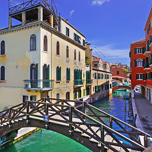 内罗运河威尼斯的街道住宅的高清图片素材