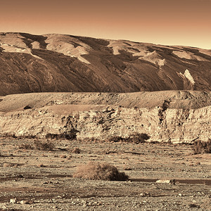 以色列内盖夫沙漠落基山Retro图像过滤风格图片