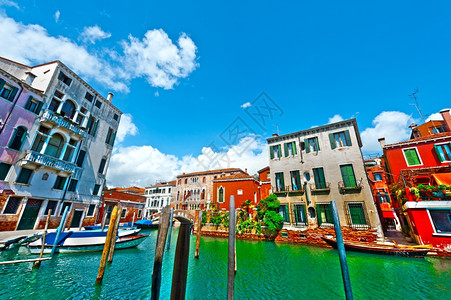内罗运河威尼斯的街道意大利高清图片素材