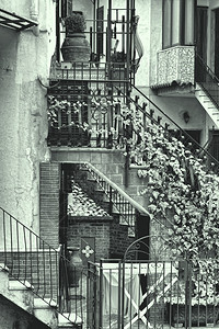 意大利Cetara市的狭小楼道图片