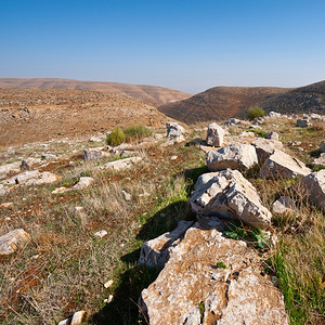 约旦河西岸的犹太山图片