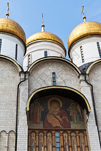 莫斯科克里姆林宫宗座大教堂古老装饰图片