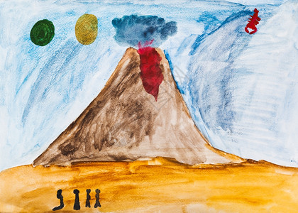 吸引儿童地外世界活火山附近人口图片