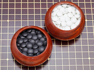 木碗中的黑白游戏石高清图片