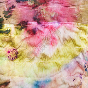 纺织背景在缝的丝绸棒形布上以抽象的花纹模式图片