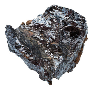 天然矿物石的大型白底绝缘状Nb带色钛矿石图片