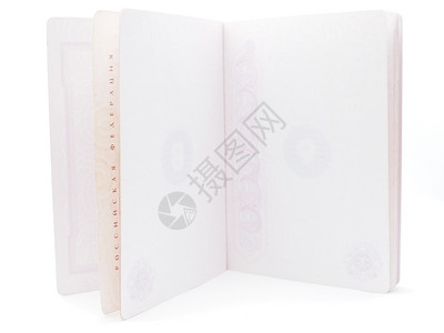 白背景俄罗斯护照联邦高清图片素材
