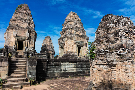 Angkorwat综合建筑群东梅邦寺庙图片