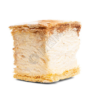 Russo蛋糕饼在白色背景上被孤立背景图片