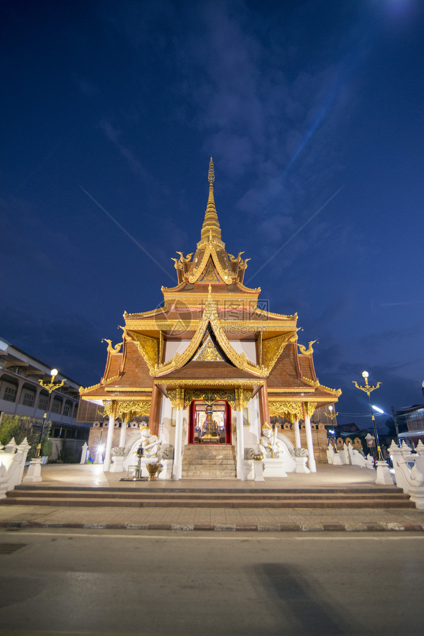 泰国北部Phrae市中心老城的一座市支柱神社泰国2018年月Phrae图片