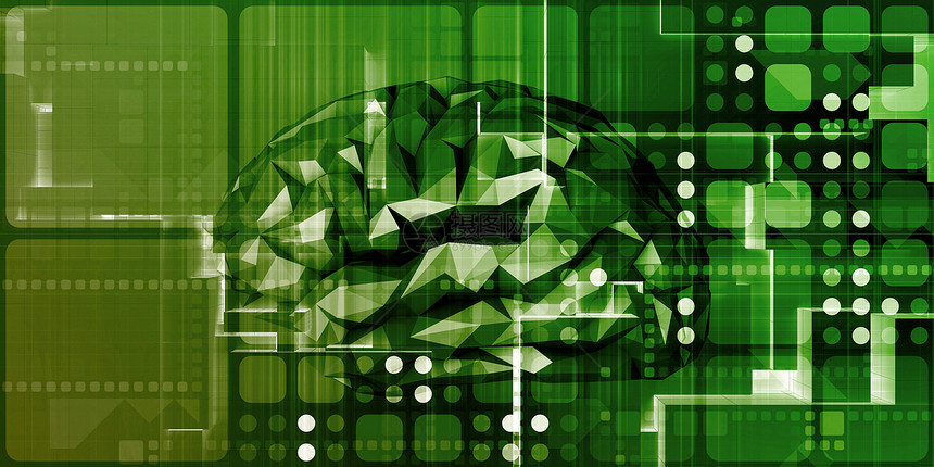 脑技术促进科学抽象数字背景脑技术图片