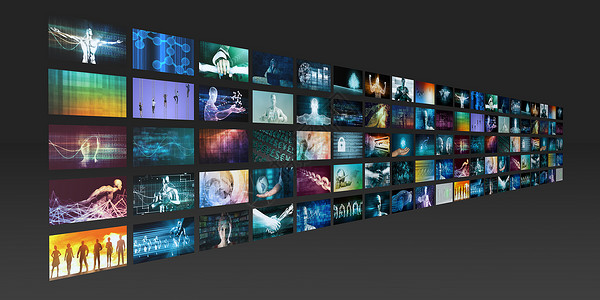 数字营销视频分析作为一种技术概念媒体高清图片素材